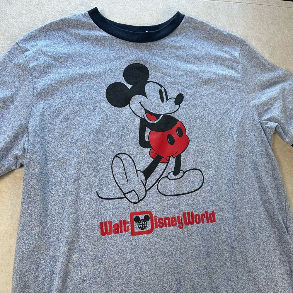 Disney Mickey Mouse Vintage Graphic T-Shirt 80s Size XL Disney World - Picture 3 of 8